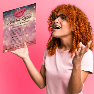 Rose Glitter Kiss Lips Price List Makeup Flyer 