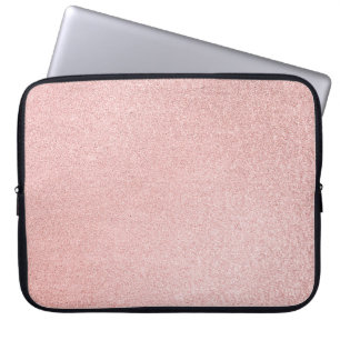 Rose glitter laptop sleeve