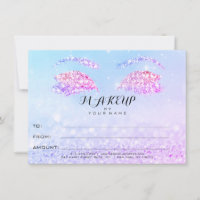 Rose Glitter Princess Makeup Certificate Gift