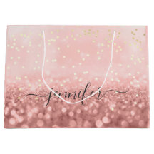 Rose Glitter Wedding Bridal Gold Confetti Large G