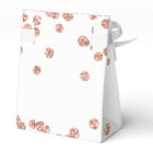 Rose Gold 50th Birthday Thank You Confetti White