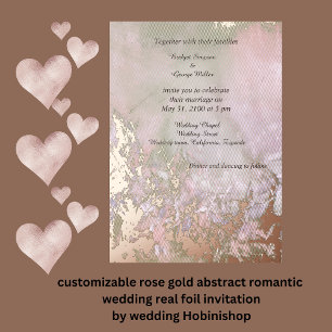 rose gold abstract romantic wedding real