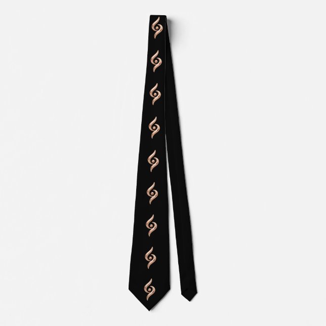 Rose Gold Abstract  Tie (Front)