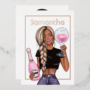 Rose Gold and Blush Pink Champagne Birthday Party