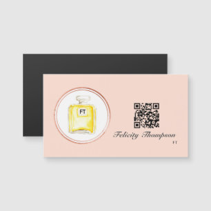 Rose Gold and Blush Pink Makeup Artist QR Code