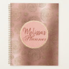Rose Gold and Glitter Personalised Planner