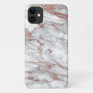 Rose Gold and Marble iPhone Case