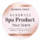 Rose Gold And Pink Body Scrub Soap Bath Bomb Label