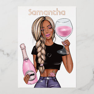 Rose Gold and Pink Champagne Birthday Party