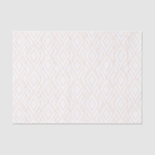 Rose Gold and White Art Deco Pattern Tissue Paper
