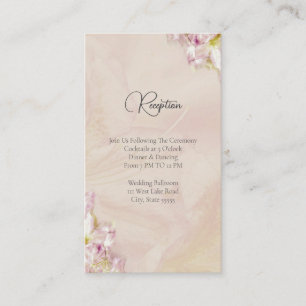 Rose Gold Azalea Wedding Enclosure Card