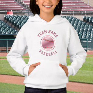Rose Gold Baseball Team Player's Name & Number