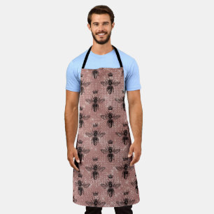Rose Gold Bee Series Design 1 Apron
