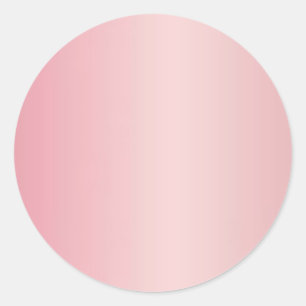 Rose Gold Blank Add Your Text Monogram Name Logo Classic Round Sticker