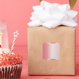 Rose Gold Blank Template Add Your Text Name Logo Square Sticker