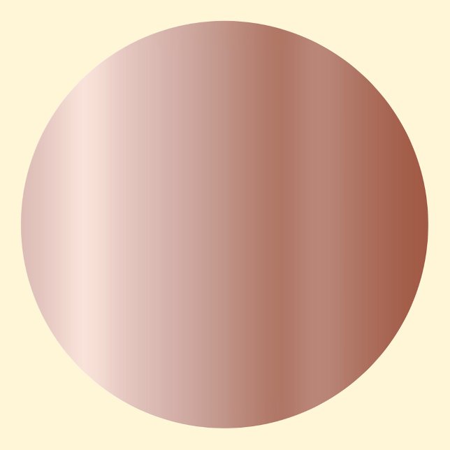 Rose Gold Blank Template, DIY Text Art Logo Classic Round Sticker (Creator Uploaded)