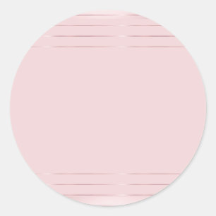 Rose Gold Blank Template Trendy Elegant Modern Classic Round Sticker