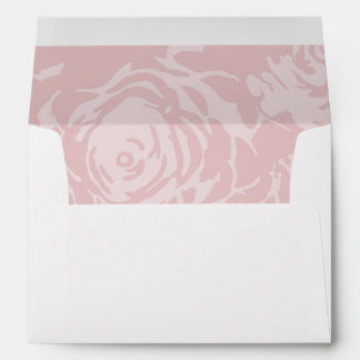 Rose Gold Blooms Foil Invitation Envelope