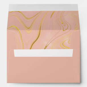 Rose Gold Blush Bridal Shower Envelope