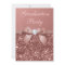 Rose Gold Blush Glitter Bow Graduation Party