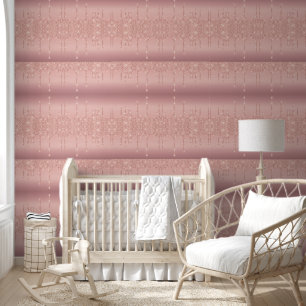 Rose Gold Blush Glitter Sparkly Drips Wallpaper