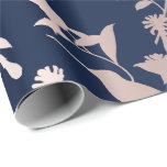 Rose Gold Blush Hummingbird Flowers Blue Navy Wrapping Paper<br><div class="desc">Glam and Chic Contemporary Abstract Wrapping Paper
Can be e beautiful decor for many events like wedding,  anniversary,  birthday,  graduations,  new home,  corporate,  birdal shower,   etc
florenceK design</div>