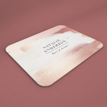 Rose Gold Blush Modern Feminine Small Business Mouse Pad<br><div class="desc">Personalized Hair & Beauty Mouse Pad | Blush Watercolor Salon Desk Accessory Create a calm, elevated workspace with this personalized hair & beauty mouse pad, featuring a soft blush watercolor background and modern custom name typography. Designed for hair stylists, beauty therapists, makeup artists, and salon owners, this elegant mousepad adds...</div>