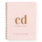Rose gold blush monogram initials elegant 