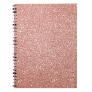 Rose Gold -Blush Pink Glitter and Sparkle Notebook