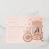 Rose Gold Blush Pink Quinceanera Princess Photo (Standing Front)