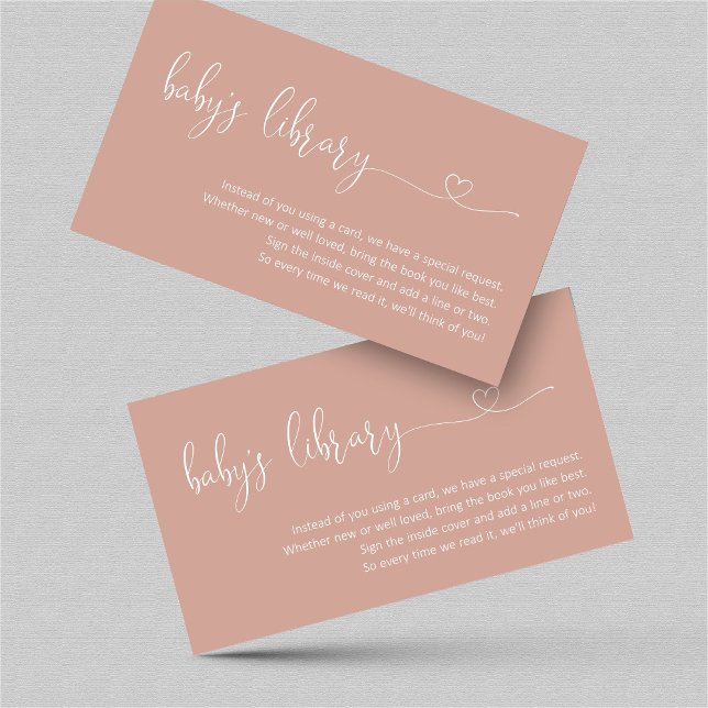 Rose Gold Book Request - Baby Shower Invitation (Creator Uploaded)