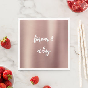 Rose Gold Bridal Shower Napkin