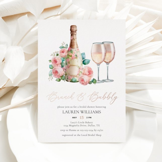 Rose Gold Champagne Brunch & Bubbly Bridal Shower (Creator Uploaded)