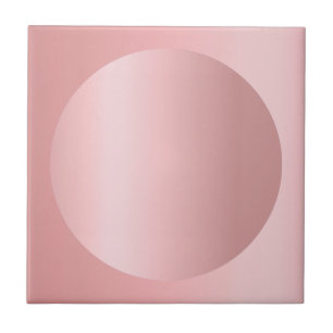 Rose Gold Changeable Image Template Custom Ceramic Tile