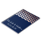 Rose Gold Chevron Personalised Wedding Planner