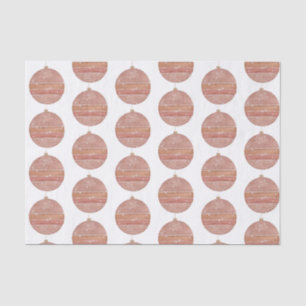 Rose Gold Christmas Ornament Tissue Paper