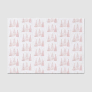 Rose Gold Christmas Trees Tissue Paper