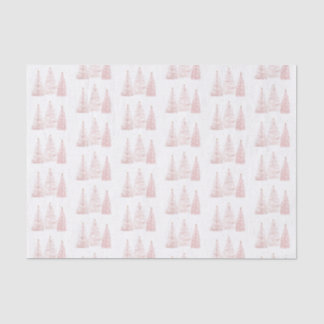 Rose Gold Christmas Trees Tissue Paper