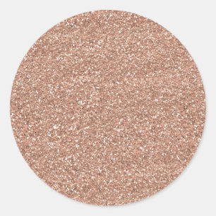 Rose Gold Classic Round Sticker