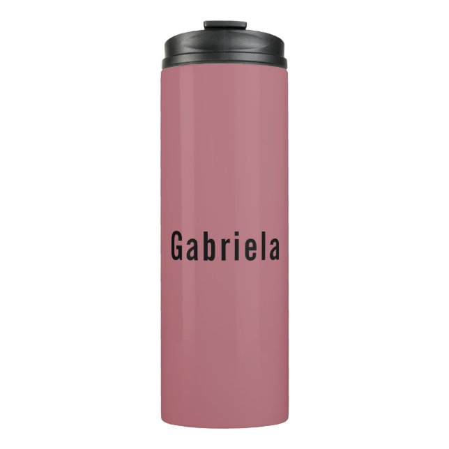 Rose Gold Colour Professional Trendy Modern Plain Thermal Tumbler (Front)