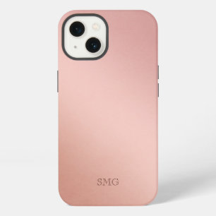 Rose Gold Coloured Custom Initials iPhone 13 Case