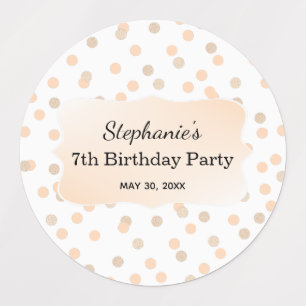 Rose Gold Confetti Birthday Party