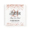 Rose Gold Confetti White 21st Birthday Guestbook