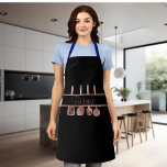 Rose Gold Cooking Utensils Kitchen Personalised Apron<br><div class="desc">This design may be personalised by choosing the customise option to add text or make other changes. If this product has the option to transfer the design to another item, please make sure to adjust the design to fit if needed. Contact me at colorflowcreations@gmail.com if you wish to have this...</div>