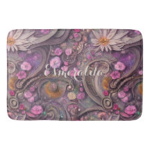 Rose Gold Daisy and Pansies Elegant Floral