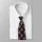 Rose Gold Damask Pattern on Black Formal Tie