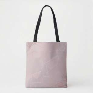 Rose gold decorative background, elegant. tote bag