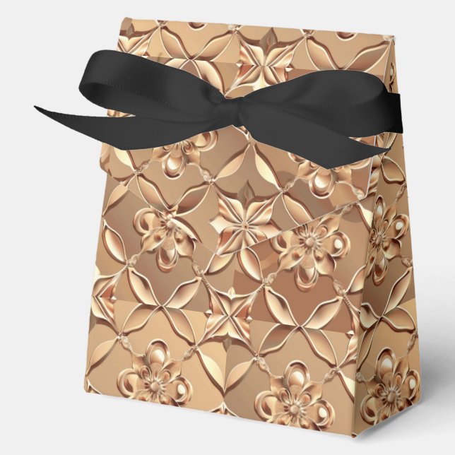 Rose Gold Decorative Favour Box (Front)