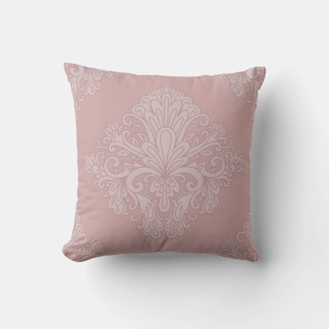 Rose Gold Decorative Pattern, Elegant Cushion (Front)