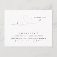 Rose Gold Destination Wedding Save the Date